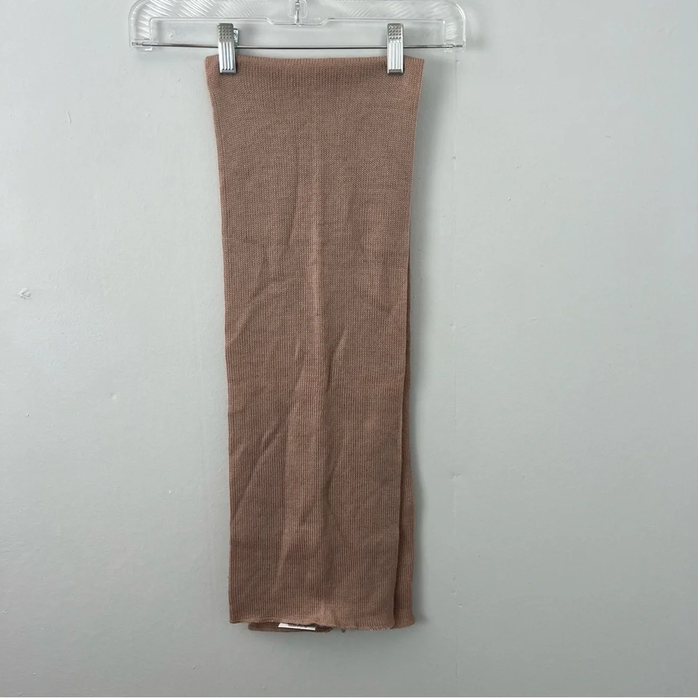 100% Wool Tan Beige Scarf